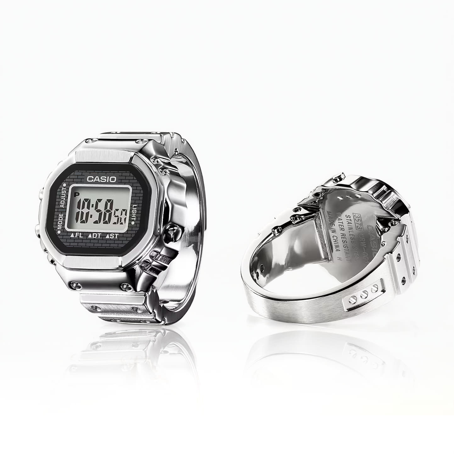 Ure CASIO Digital Watch CRW-001 Kovinski | CRW-001-1ER, 1