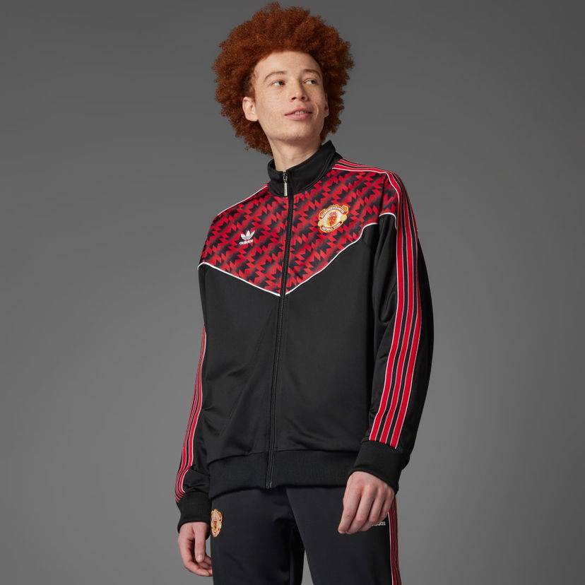 Trenirka adidas Performance Manchester United '91 Track Jacket Črna | JF0373
