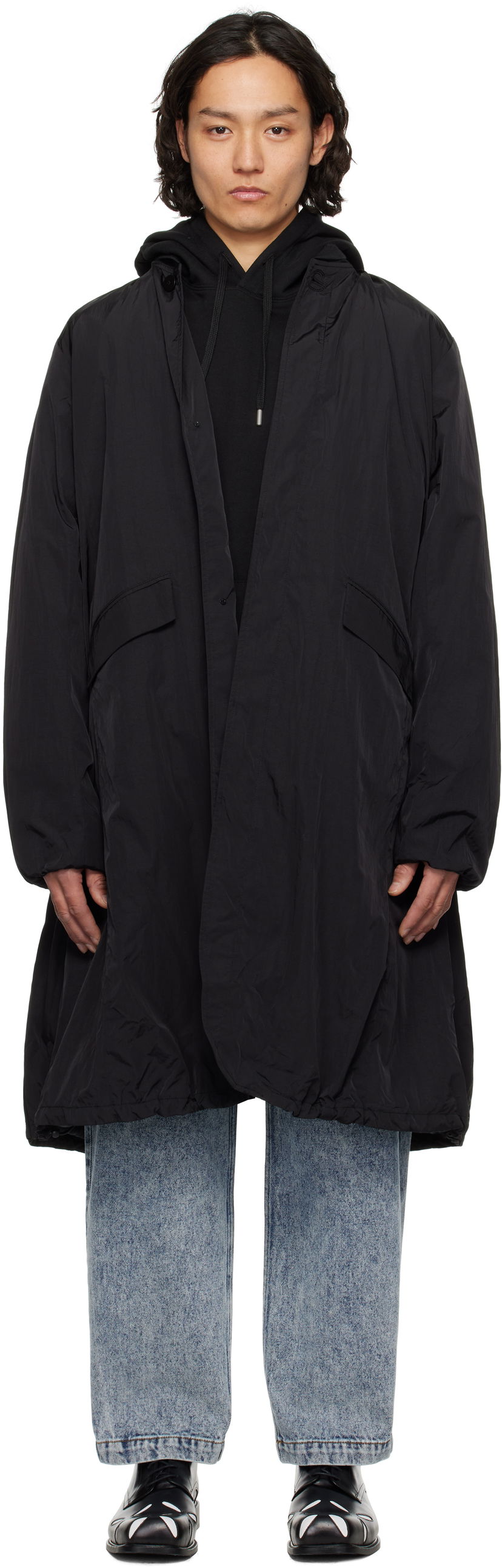 Plašči ADER ERROR ADER error Product. 26 Hooded Parka Črna | BO01SSCT0102BK