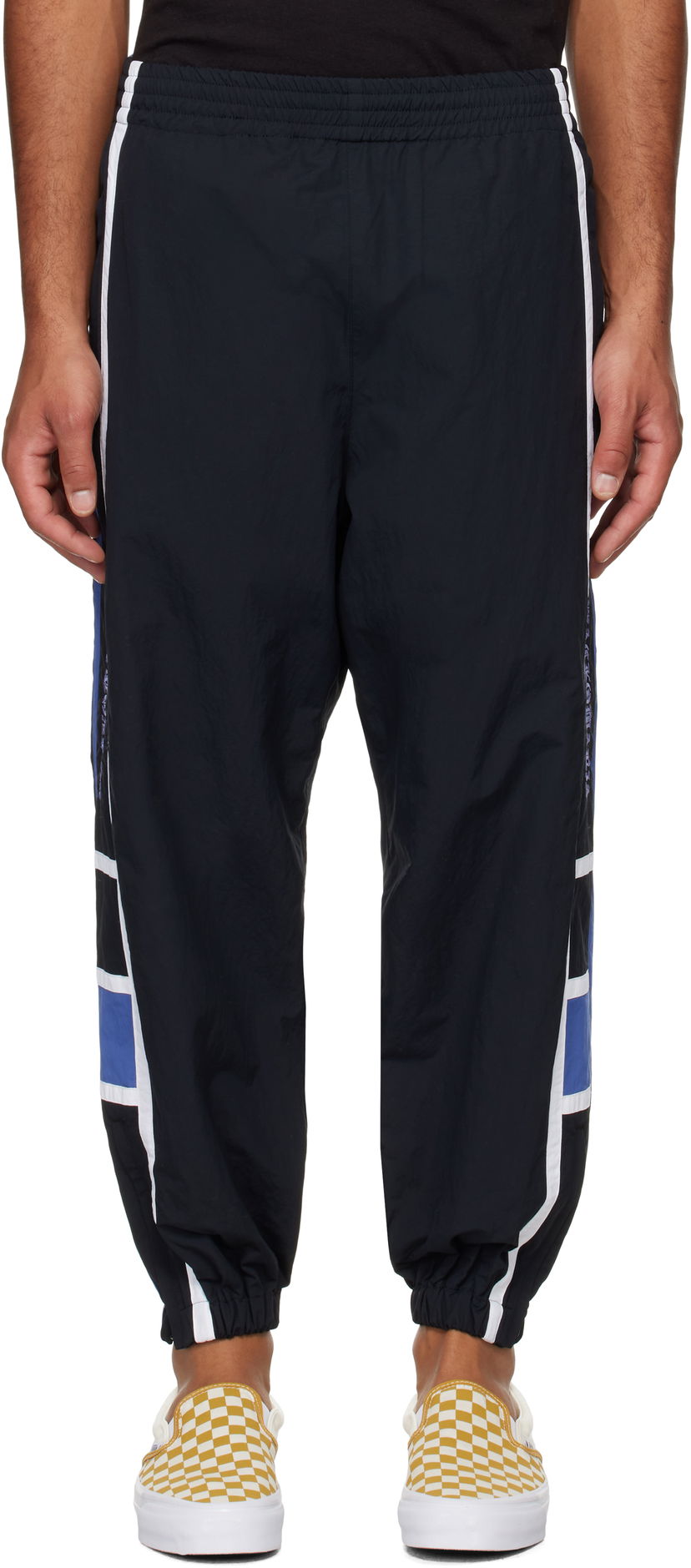 Hlače WACKO MARIA Embroidered-Logo Track Pants Črna | 24FW-WMO-TP01