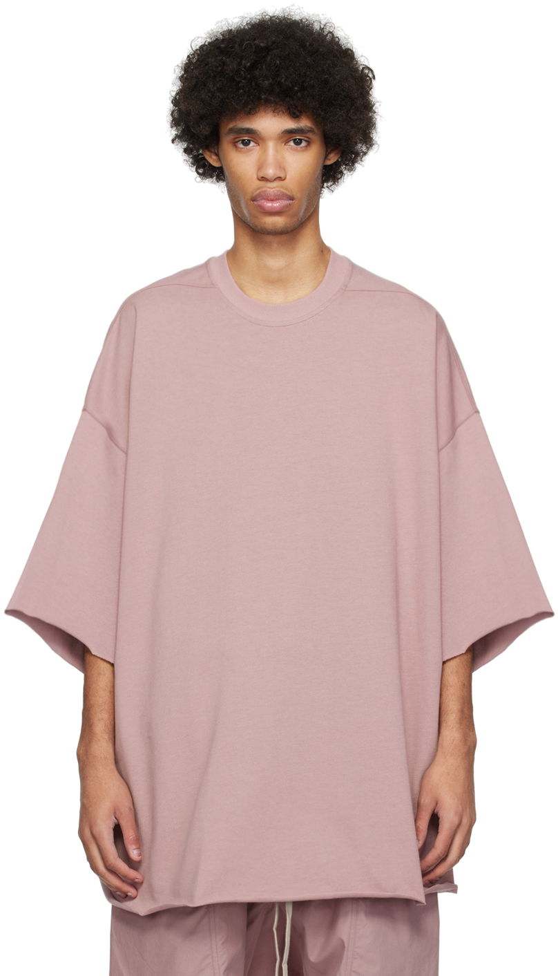 Majica Rick Owens Tommy T-Shirt Roza | RU01D3283 BA