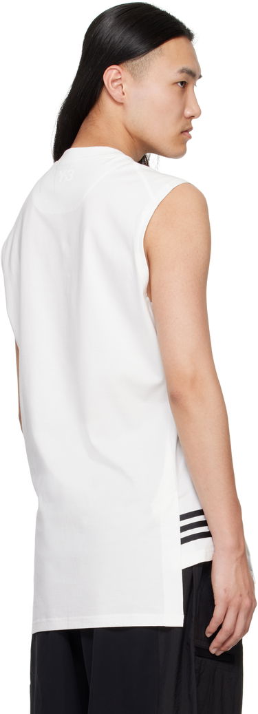 Majica brez rokavov Y-3 Y-3 3-Stripes Tank Top Bela | JM7844, 2