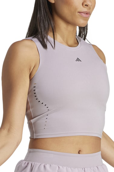 Krop-top adidas Originals ELEV HIIT Cropped Training Tank Top Lila | it7430