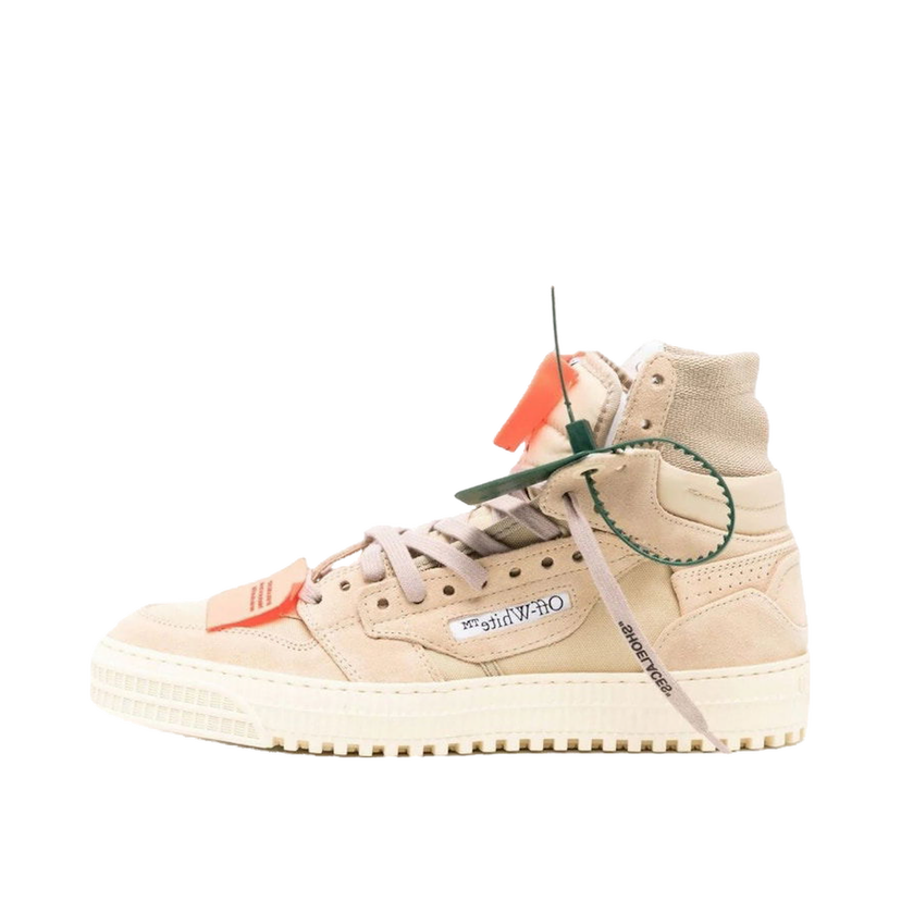 Superge in čevlji Off-White 3.0 Off Court High-Top Sand Suede Bež | OMIA065S23LEA0021717