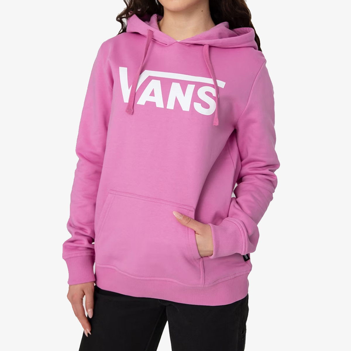 Pulover Vans Classic V Pullover Hoodie Roza | VN0A53OVBLH, 0