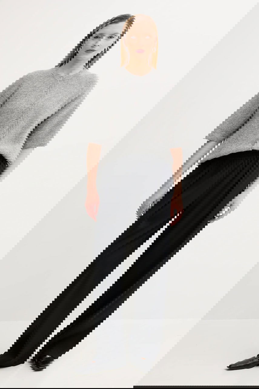 Pleteni pulover Samsoe Samsoe Samsoe Samsoe SAANOURA Cardigan Siva | F25200115, 1