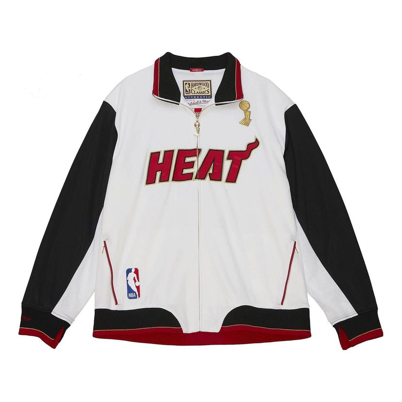Bomber jakna Mitchell & Ness Mitchell & Ness Miami Heat 2012 Champions Jacket Bela | AFZJ4937-MHE12PPPWHIT