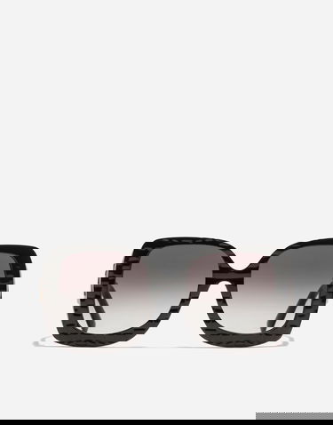 Sončna očala Dolce & Gabbana Oversized Square Crossed Textured Gradient Sunglasses Črna | VG4513VP88G9V000, 0