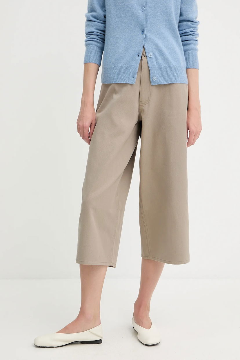 Kratke hlače Samsoe Samsoe Samsoe Samsoe SAHARP High Waist Shorts Bež | F25200114