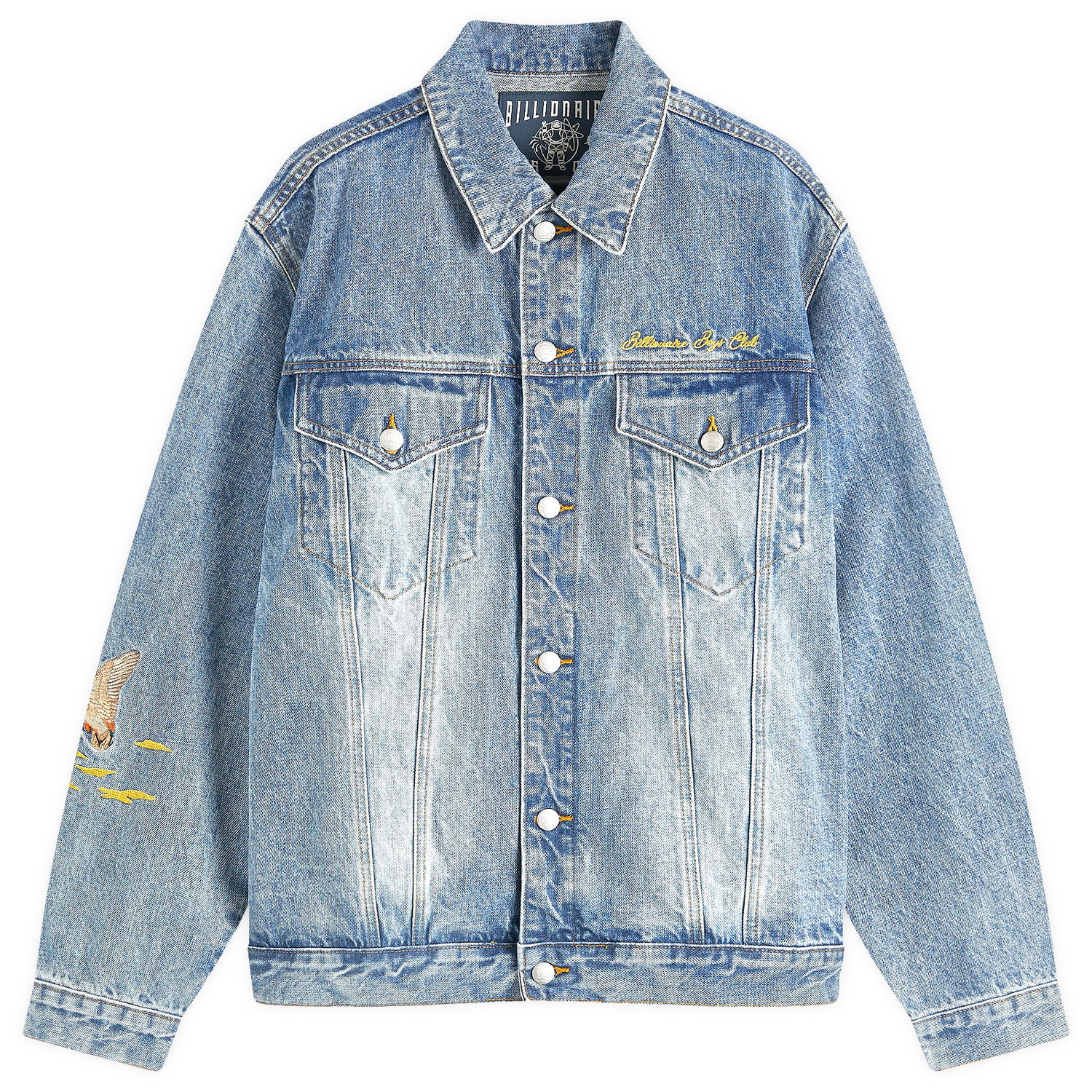Jakna BILLIONAIRE BOYS CLUB Duck Embroidered Denim Jacket Modra | B24410-BLU, 1