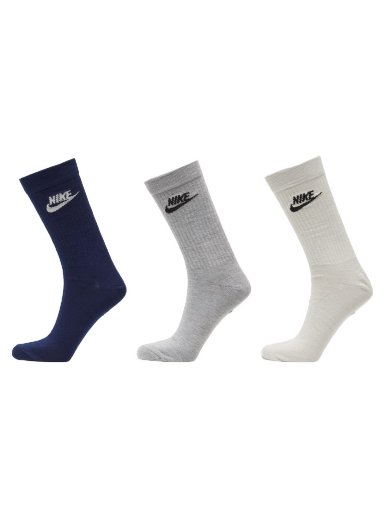 Nogavice Nike Sportswear Everyday Essential Crew Socks 3-Pack Večbarvna | DX5025-903
