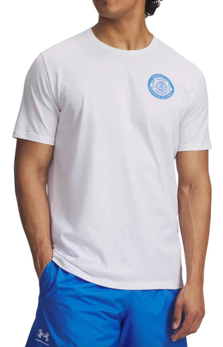 Majica Under Armour Under Armour ARMOUR CLUB SS T-Shirt Bela | 6005612-100