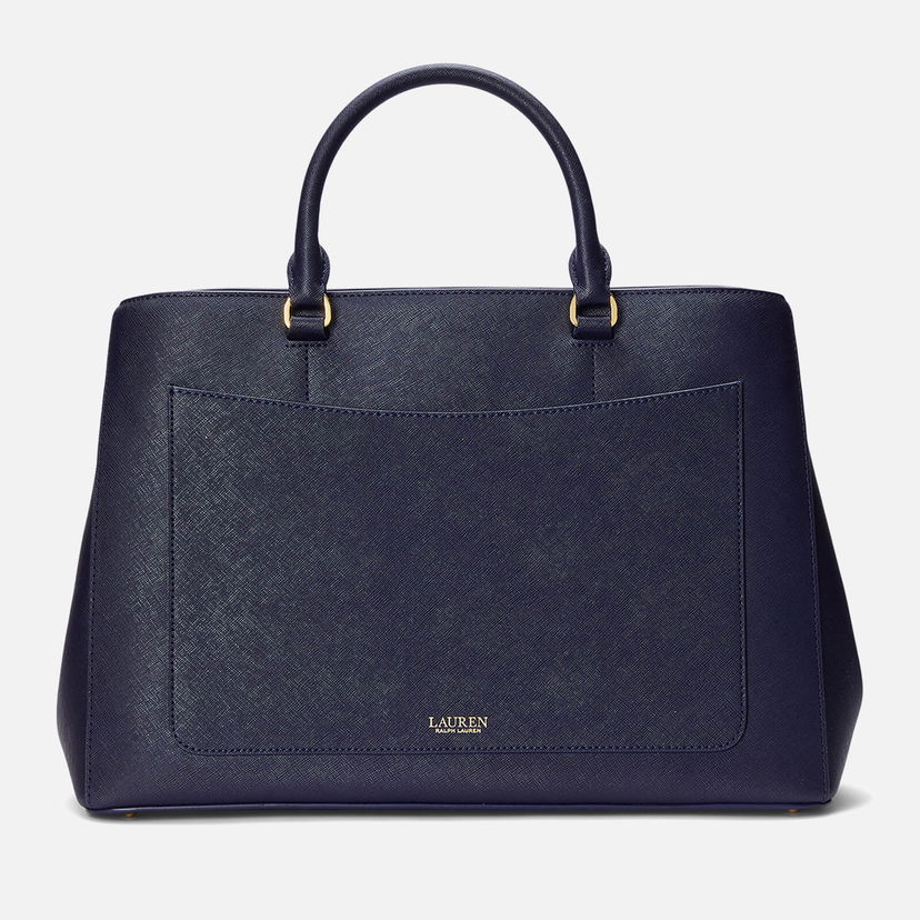 Tote bag Polo by Ralph Lauren Lauren Ralph Lauren Hanna Leather Satchel Mornarica | 431898556001