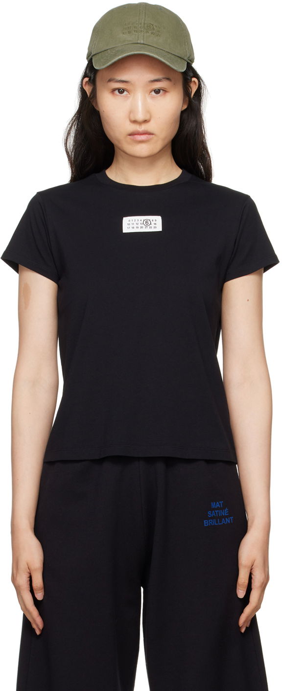 Majica Maison Margiela MM6 Black Print T-Shirt Črna | S52GC0327 S24312, 0