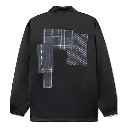 Vetrovka Li-Ning Skateboard Series Casual Lapel Long Sleeve Jacket Črna | AFDR739-1