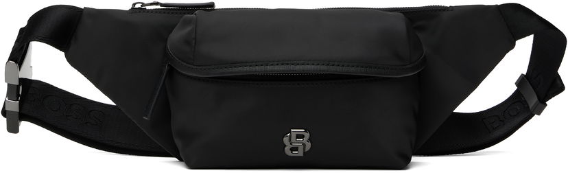 Torbice za okoli pasu BOSS BOSS Double B Monogram Belt Bag Črna | 50548072