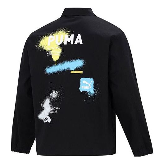 Vetrovka Puma Loose Woven Lapel Jacket Črna | 536089-01