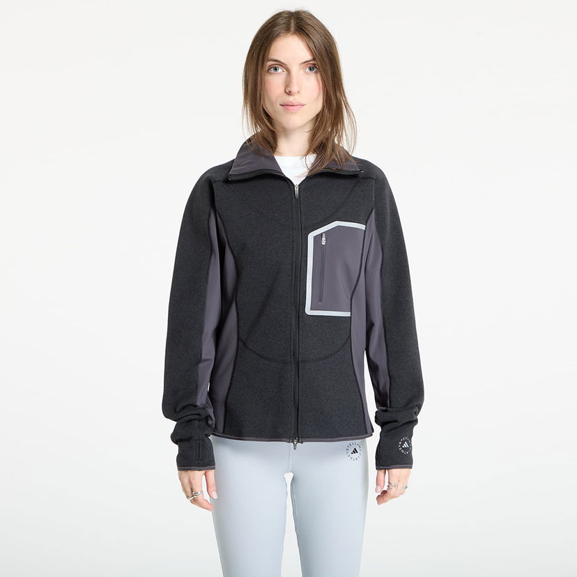Jakna adidas Performance Stella McCartney CLIMAWARM Running Midlayer Full-Zip Jacket Črna | JW2020