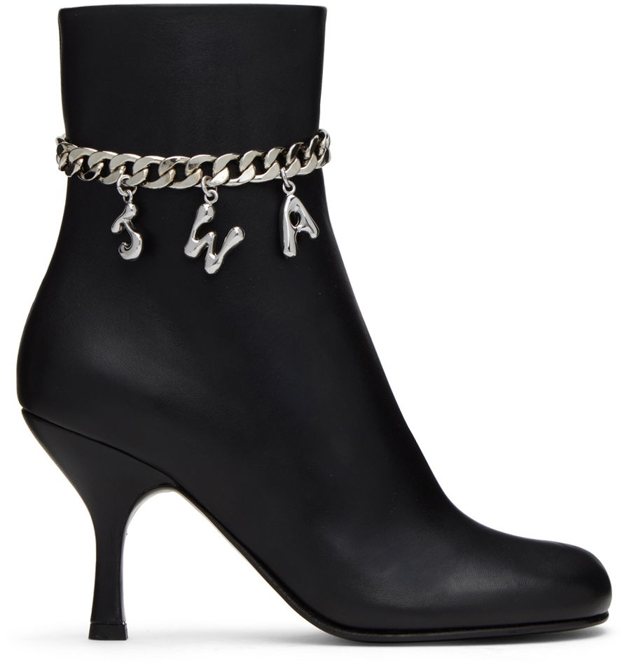Oblačila JW Anderson JW Anderson Charm Ankle Boots Črna | ANW41030A, 0