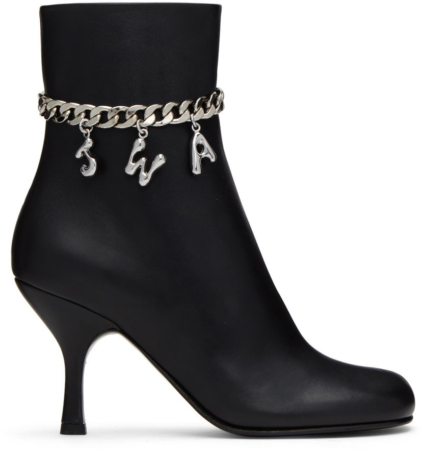 Oblačila JW Anderson JW Anderson Charm Ankle Boots Črna | ANW41030A