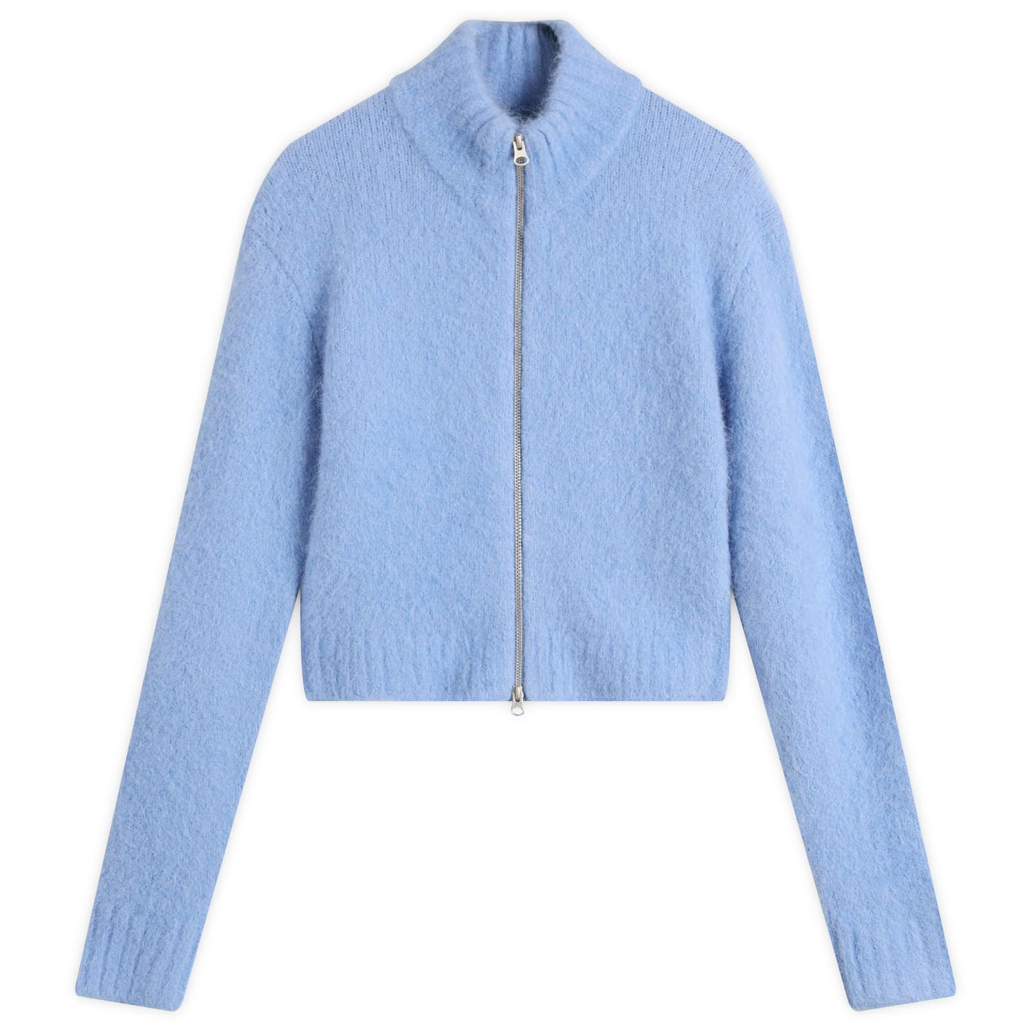 Pleteni pulover Samsoe Samsoe Sajeanne Cropped Zip Cardigan Modra | F24400072-164020TCX, 0