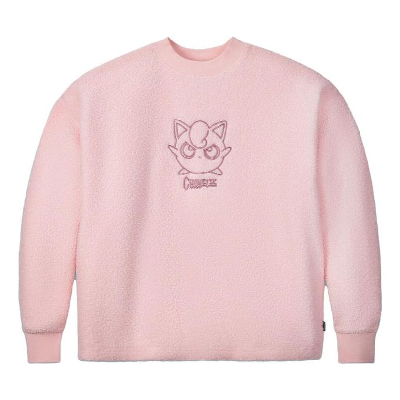 Pleteni pulover Converse Jigglypuff Sherpa Crewneck Sweatshirt Roza | 10023902-A01, 0