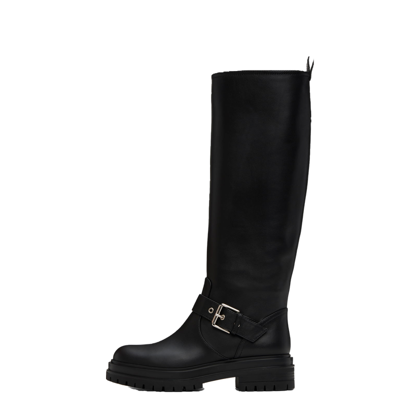 Superge in čevlji Gianvito Rossi Thiago Tall Leather Boots Črna | G80151-20GOM-VGI