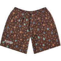 Kratke hlače Pleasures Coffer Shorts Rjava | P23F033-BRW, 1