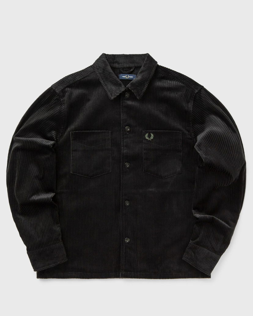 Srajce Fred Perry Corduroy Overshirt With Long Sleeves Črna | M8723-102