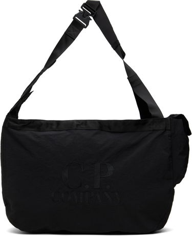 Torba za čez ramo C.P. Company Paper Touch Zipped Shoulder Bag Črna | 18CMAC227A-110188G, 0