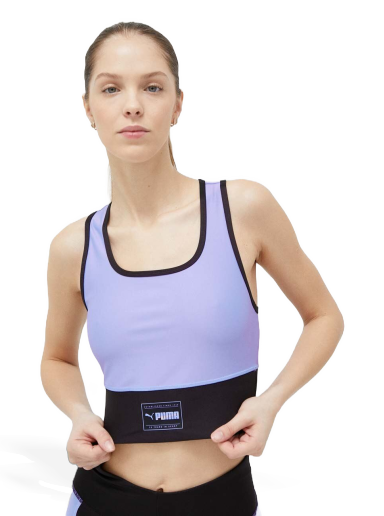 Krop-top Puma Fit Eversculpt Skimmer Top Turkizna | 523077