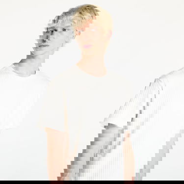 Majica CALVIN KLEIN Linear Quilted Tee Ivory Bela | J30J326149 YBI, 4