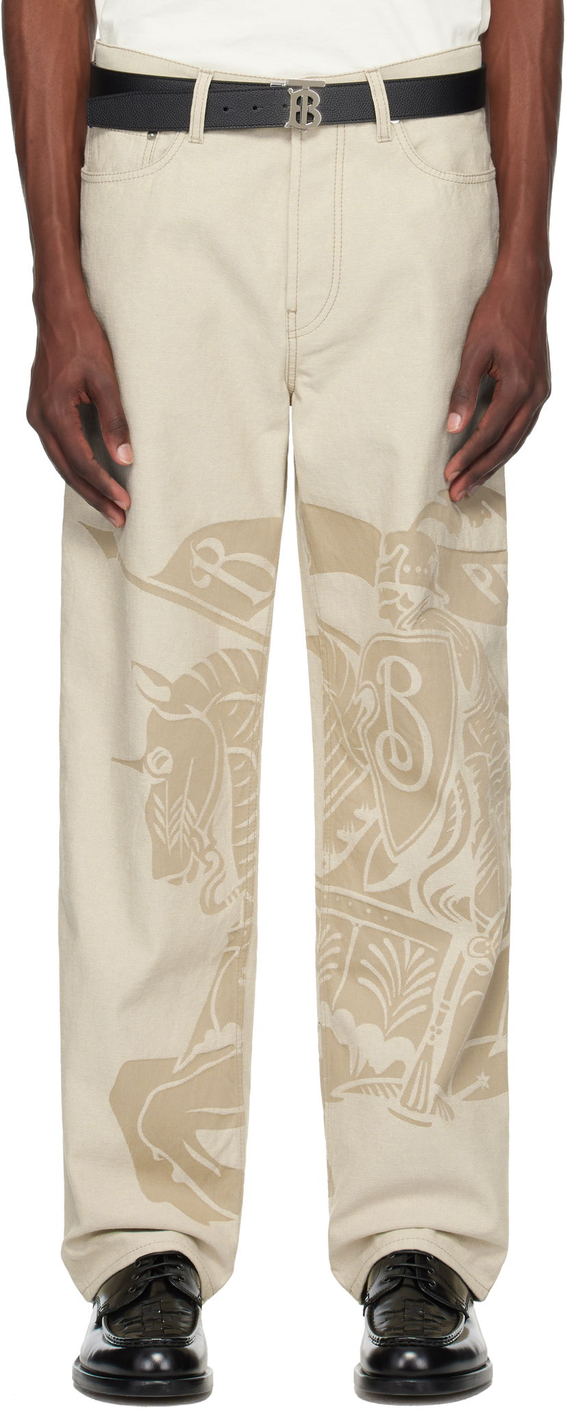 Kavbojke Burberry Burberry Regular Fit EKD Jeans Bež | 8105549