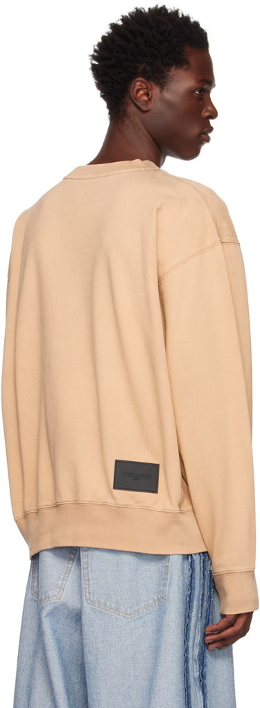 Pleteni pulover We11done Printed Sweatshirt Bež | WD-TS3-22-707-U-BG, 2