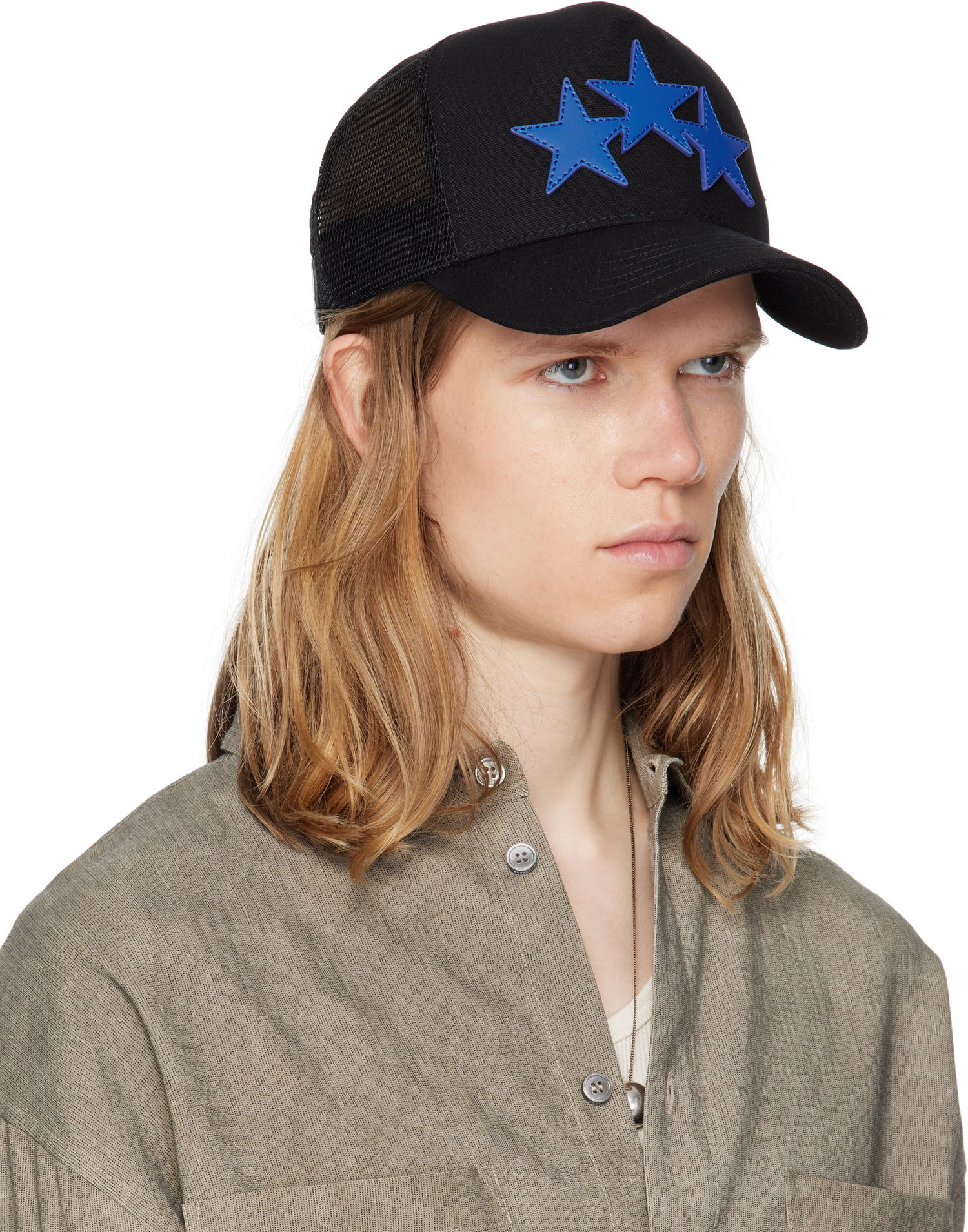 Kapa AMIRI 3 Star Trucker Cap Siva | XMAH002, 1