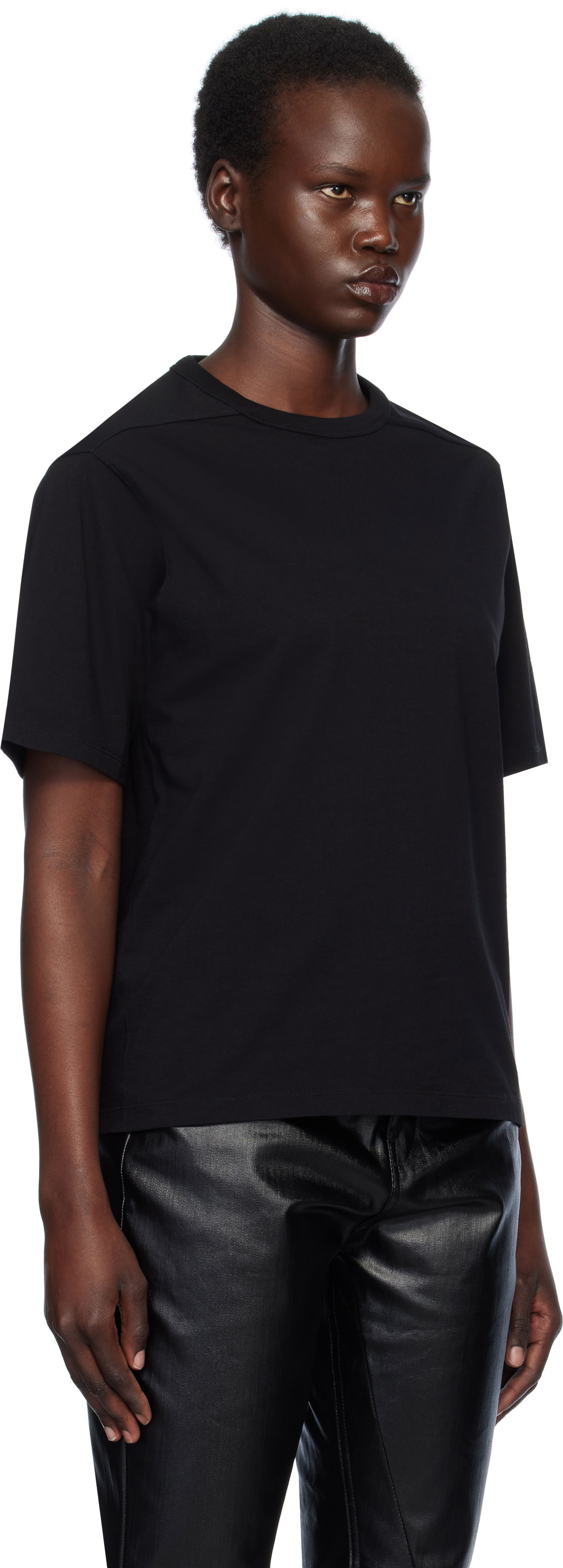 Majica Rick Owens Rick Owens Hollywood Brad T-Shirt Črna | RP01E7200 JA, 1