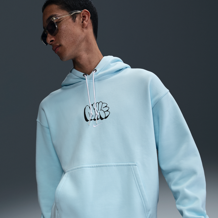 Pulover Nike Solo Swoosh Fleece Hoodie Modra | HQ4181-474