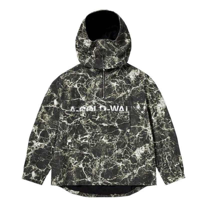 Vetrovka A-COLD-WALL* Marble Print Kagool Jacket Črna | ACWMO133