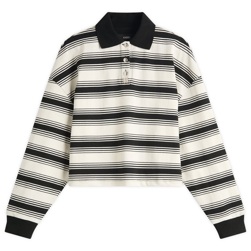 Polo majica AMIRI Amiri MA Stripe Oversized Polo Top, Size Large Večbarvna | AWJYPO1008-188
