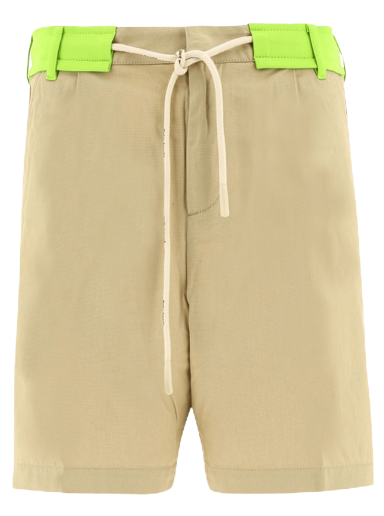 Kratke hlače Palm Angels Track Belt Shorts Bež | PMCB041S22FAB0016159