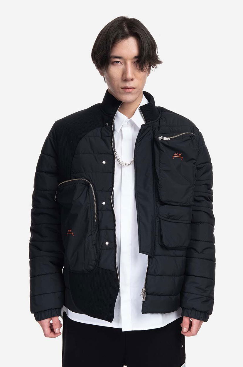 Puhovka A-COLD-WALL* Asymmetric Padded Jacket Črna | ACWMO154