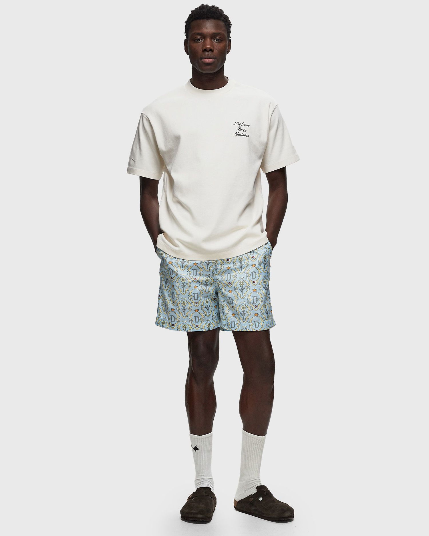Kratke hlače Drôle de Monsieur Le Short Plage Ornements Modra | D-BS140-PL136-LBE, 1