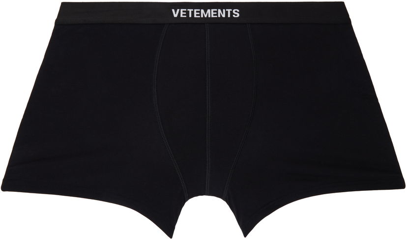Boksarice VETEMENTS Vetements Logo Boxers Črna | MA66UN100B