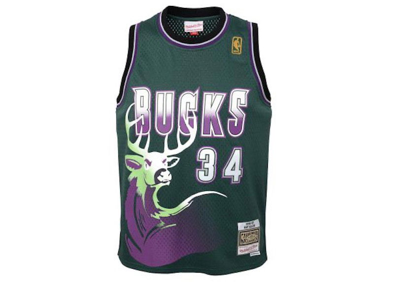 Dres Mitchell & Ness Mitchell & Ness NBA Milwaukee Bucks Ray Allen Swingman Jersey Zelena | 9N2B7BLT0-BCKRA-Y96, 0