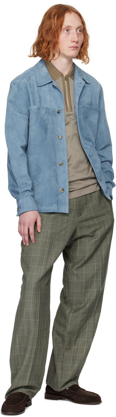 Srajce Paul Smith Paul Smith Suede Button Up Shirt Modra | M1R-722Y-M01931-40B, 3