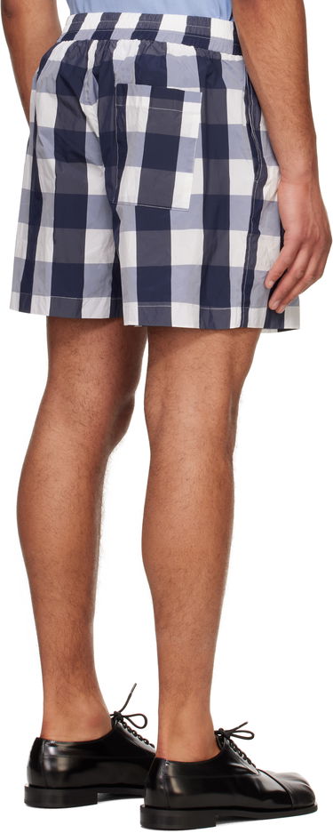 Kopalke Walter Van Beirendonck Walter Van Beirendonck Checked Casual Shorts Modra | 2012, 2