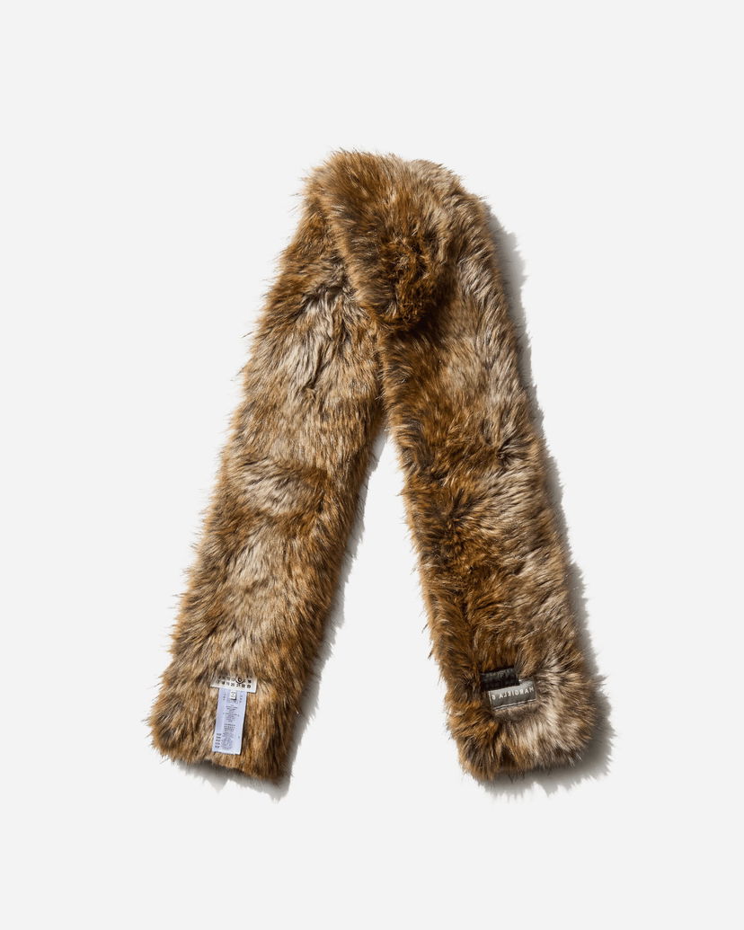 Šala Maison Margiela Faux Fur Scarf Rjava | SH0TE0001 001F