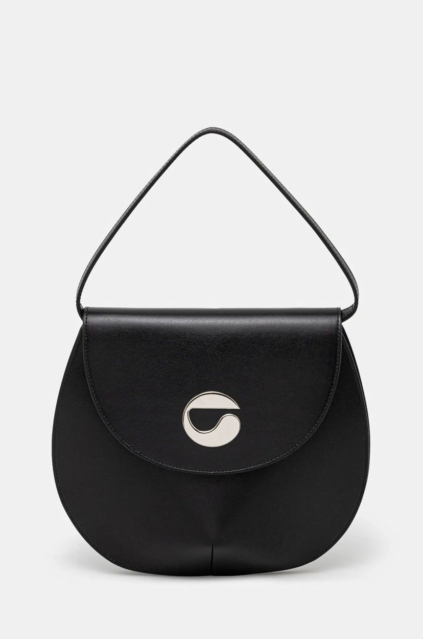 Torbica Coperni Coperni U.F.O. Leather Handbag Črna | COPBA34405