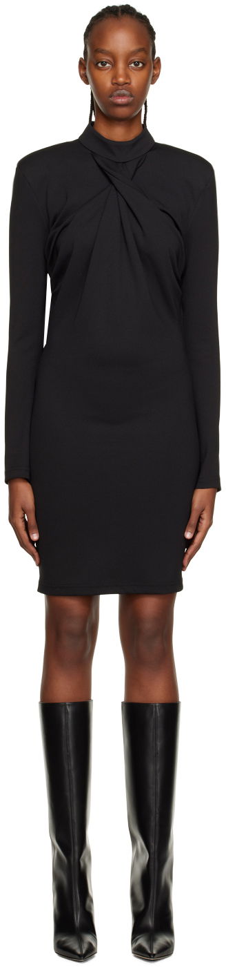 Obleke Han Kjøbenhavn Han Kjobenhavn Twisted Mini Dress Črna | W-131613