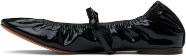 Oblačila LANVIN Lanvin Mary Jane Glossy Leather Ballerinas Črna | FW-BAMB05-GLOS-H24, 2